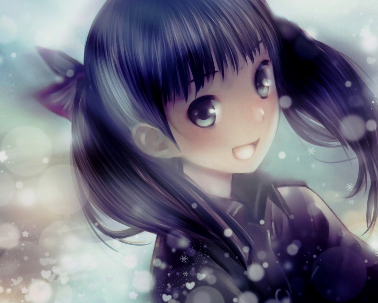 Girl Snowflake Smile