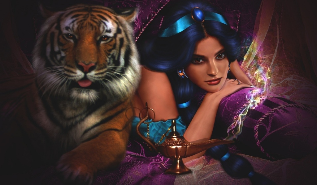 Girl Tsarina Tiger Smile Jasmin