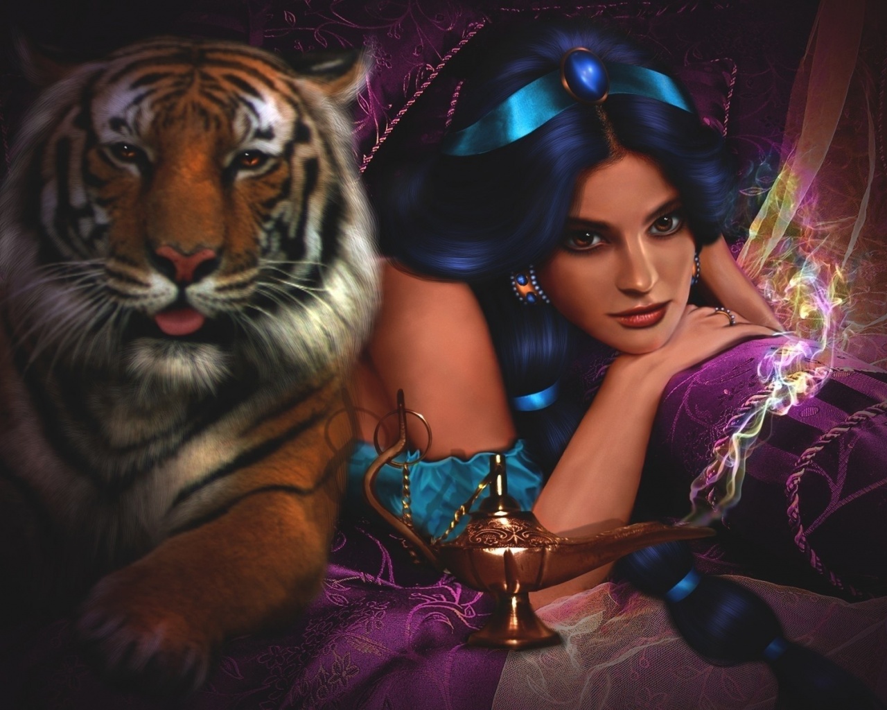 Girl Tsarina Tiger Smile Jasmin