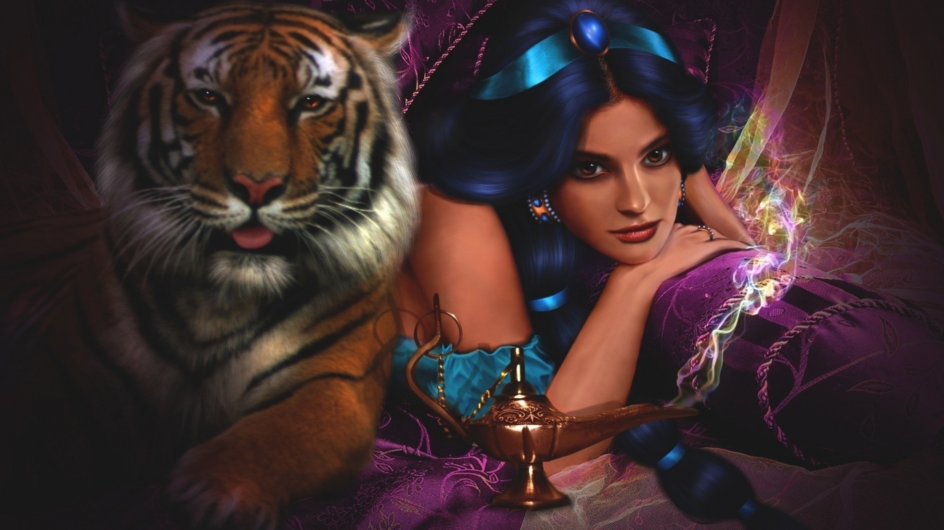 Girl Tsarina Tiger Smile Jasmin