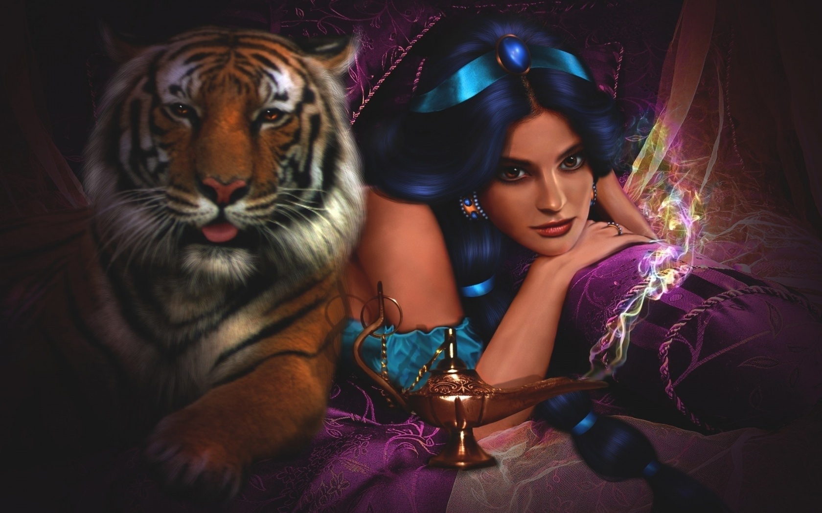 Girl Tsarina Tiger Smile Jasmin