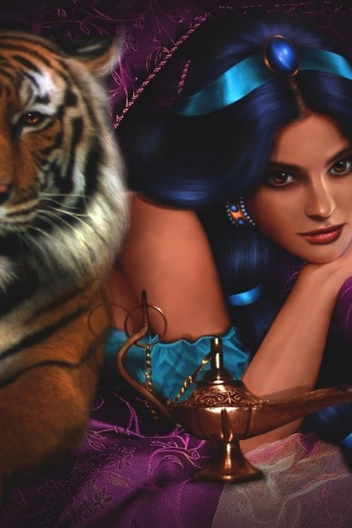 Girl Tsarina Tiger Smile Jasmin