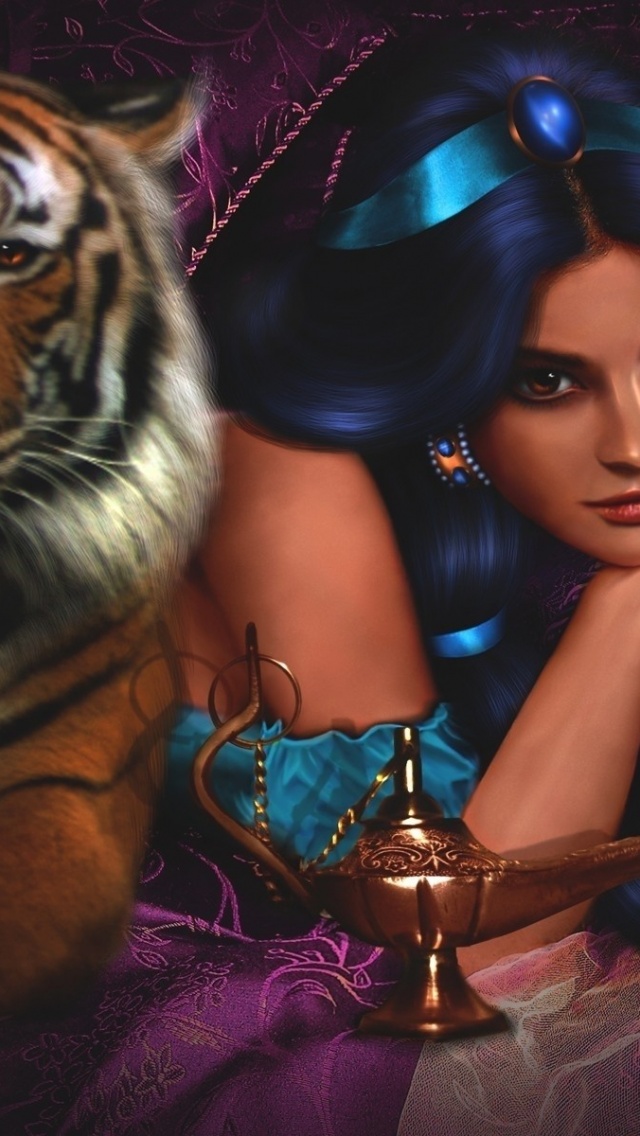 Girl Tsarina Tiger Smile Jasmin