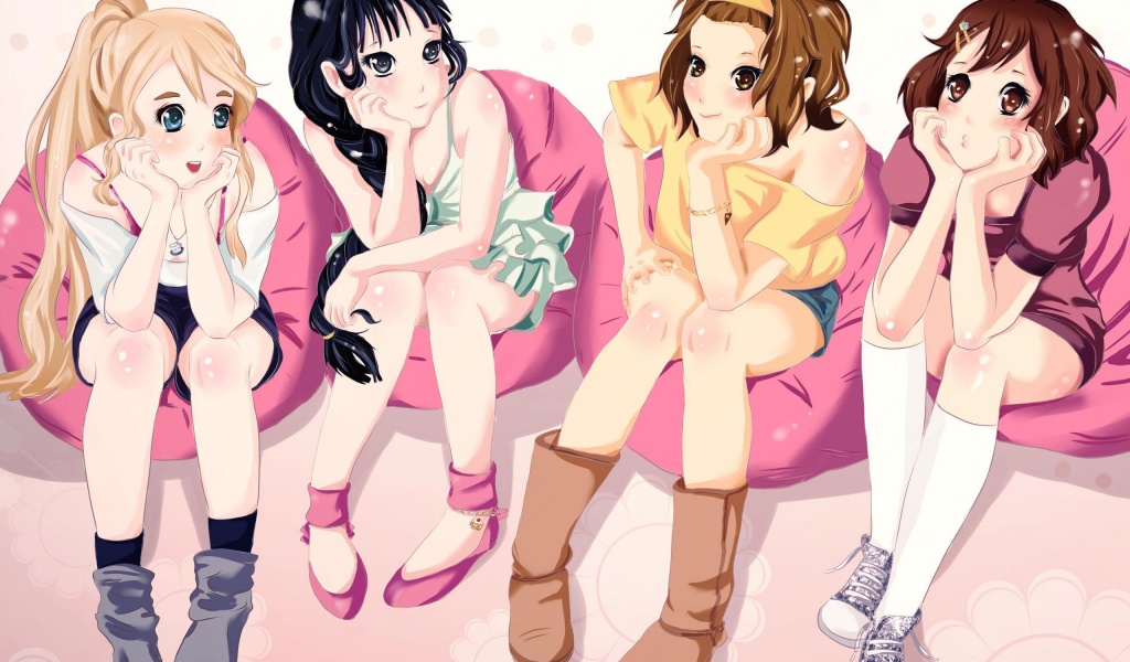 Girlfriend Friends Group K On Kotobuki Tsumugi Tainaka Ritsu Hirasawa Yui Akiyama Mio