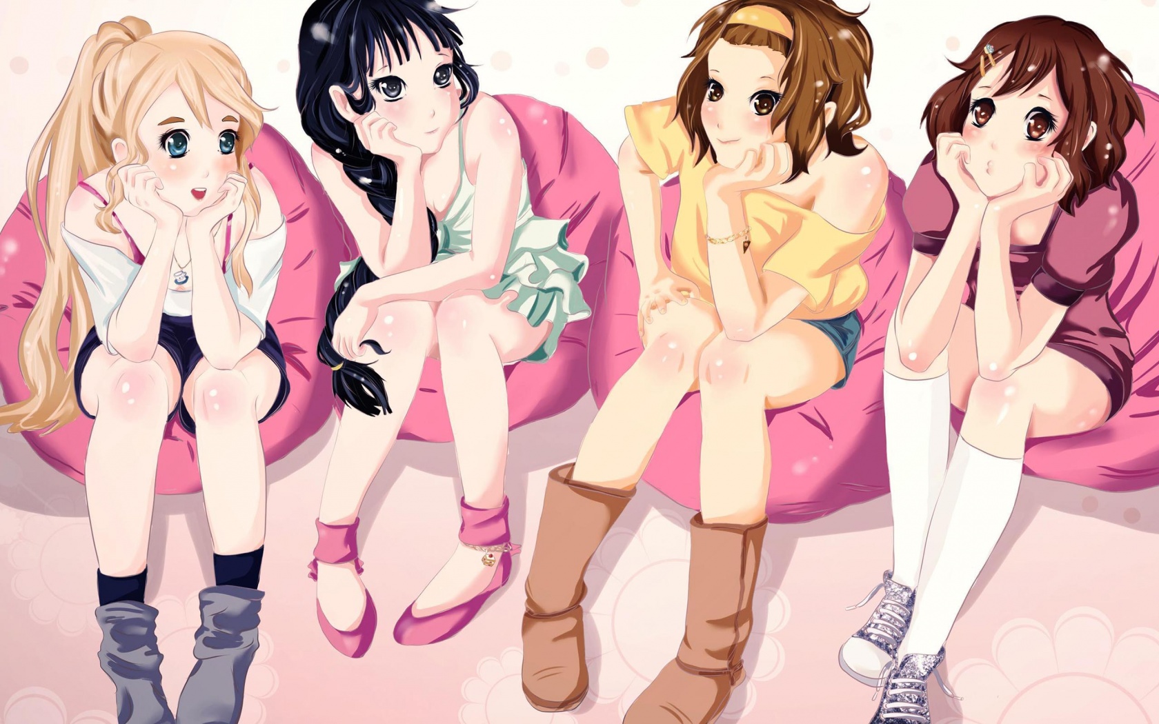 Girlfriend Friends Group K On Kotobuki Tsumugi Tainaka Ritsu Hirasawa Yui Akiyama Mio