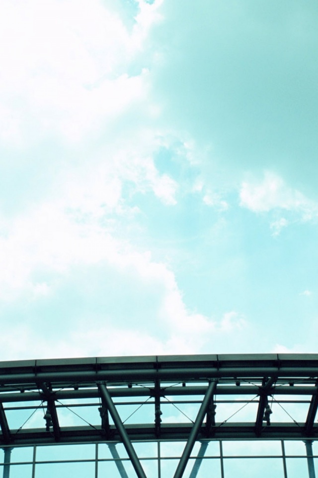 Glass Bridge Between Two Buildings