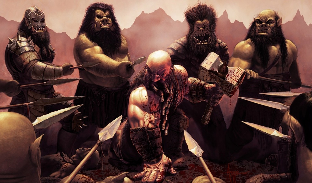 Gnome Blood Hammer Spears Captivity