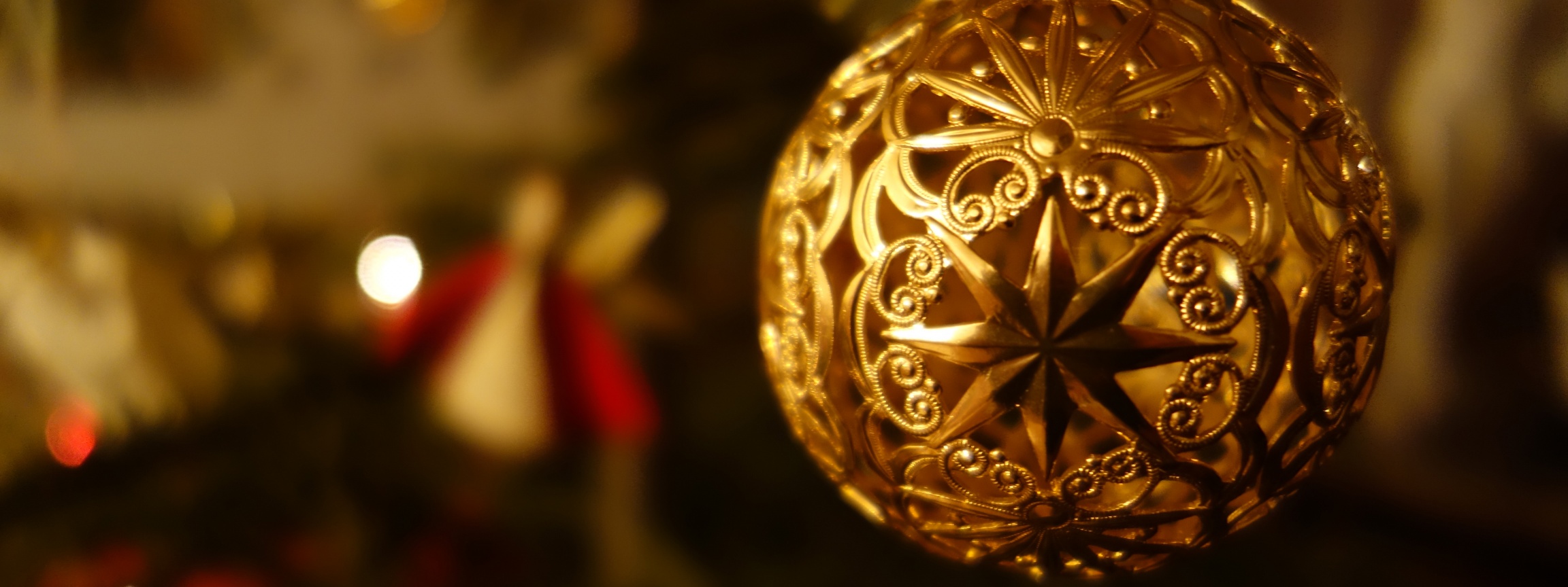 Golden Christmas Ball