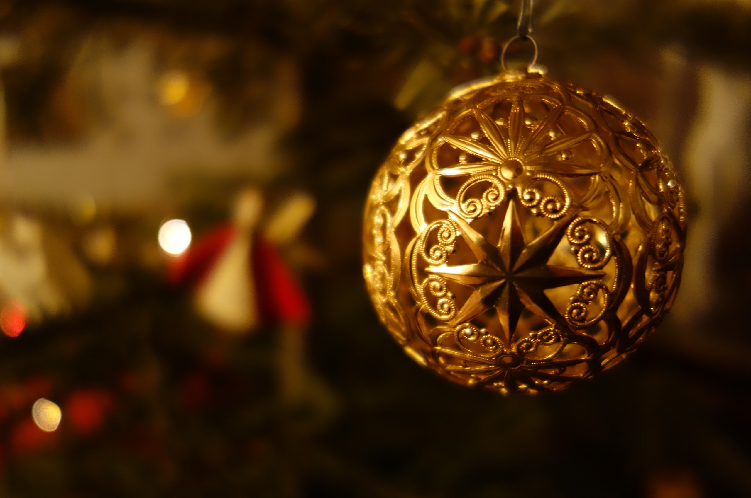 Golden Christmas Ball