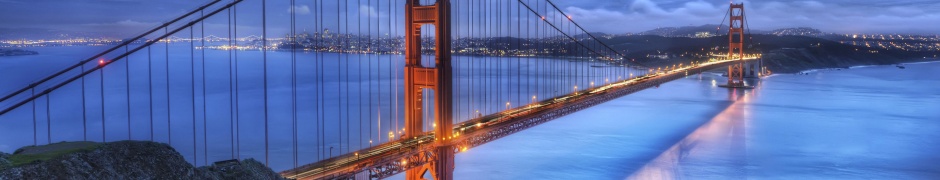 Golden Gate Bridge At Night