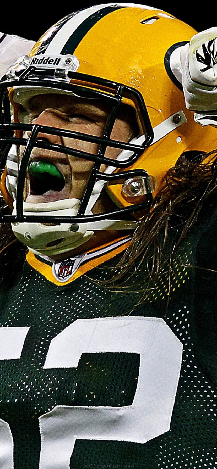 Green Bay Packers American Football Clay Matthews Flexing