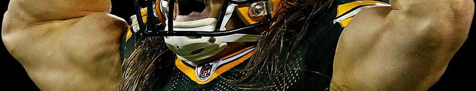 Green Bay Packers American Football Clay Matthews Flexing