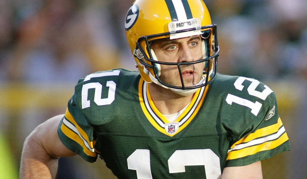 Green Bay Packers American Football Quarterback Aaron Rodgers