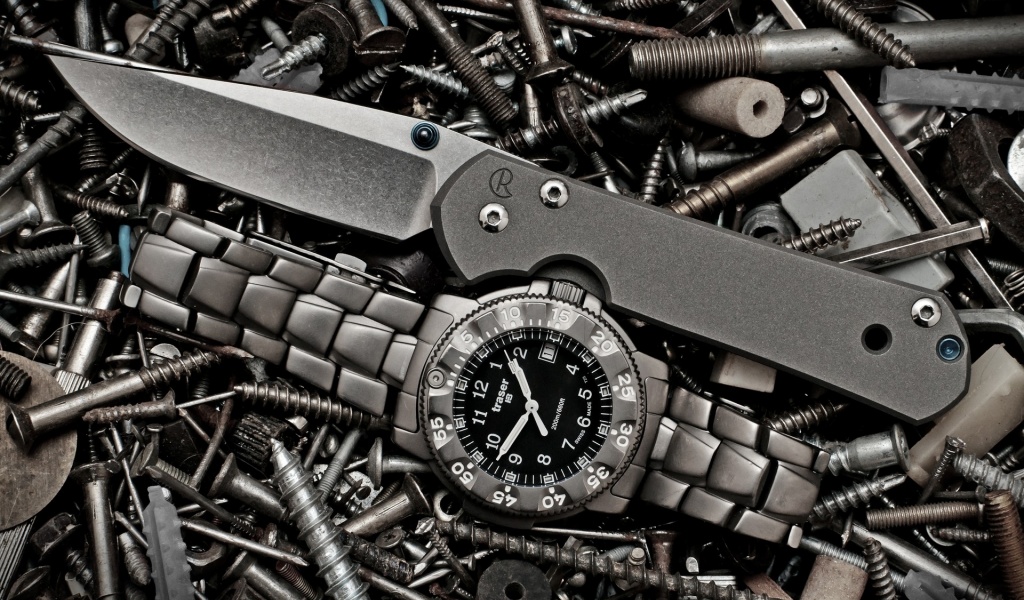 Green Weapons Knives Nails Fastener Screw Watch