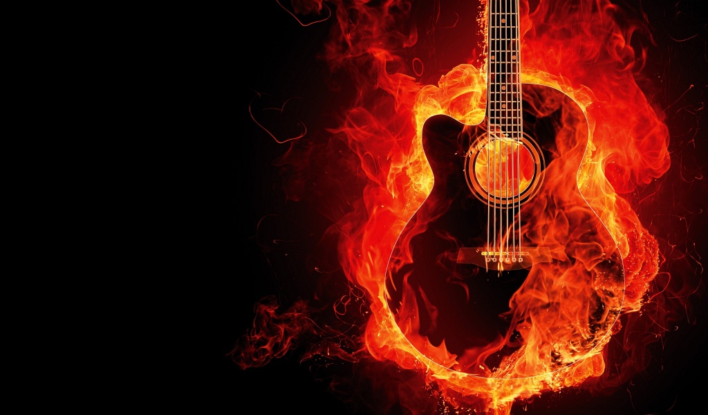 Guitar On Fire