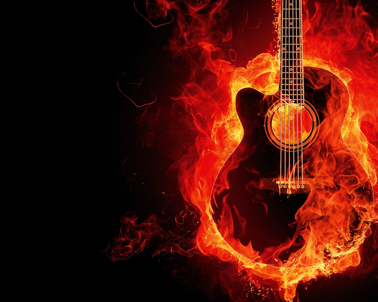 Guitar On Fire