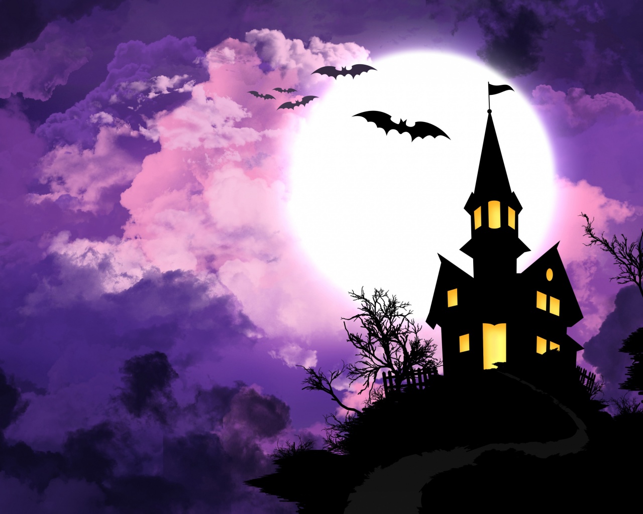 Halloween And Moonlight