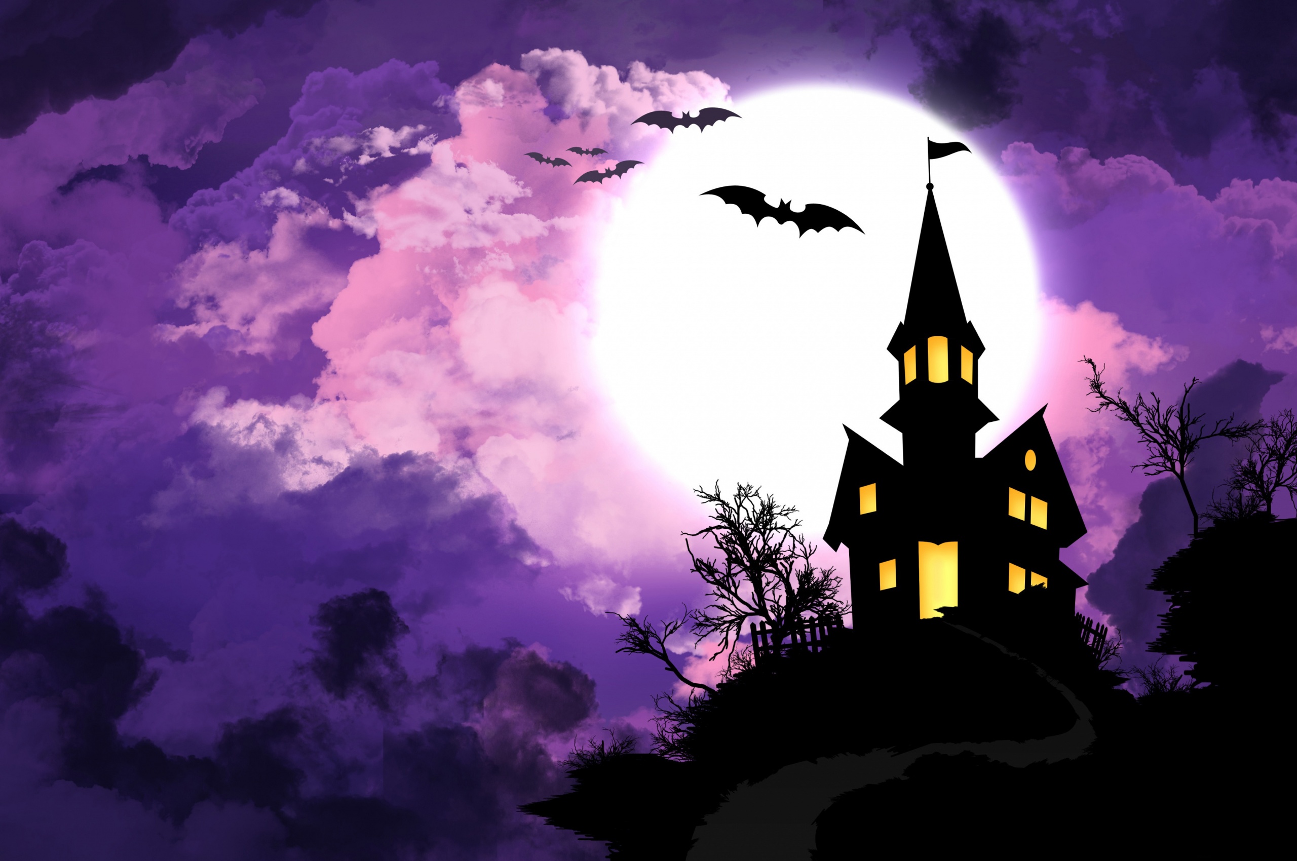 Halloween And Moonlight