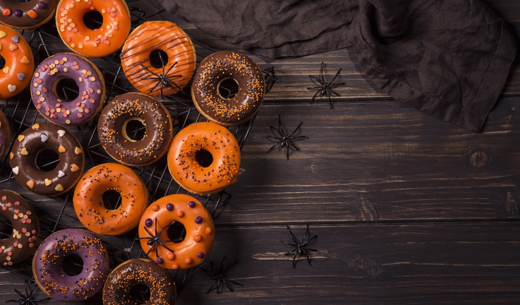 Halloween Donuts Spiders