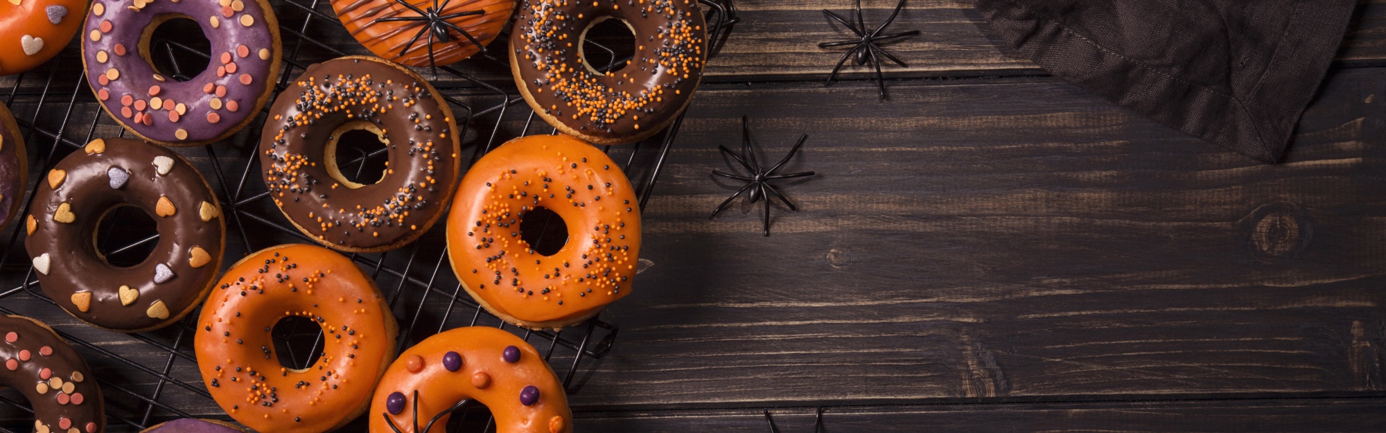 Halloween Donuts Spiders