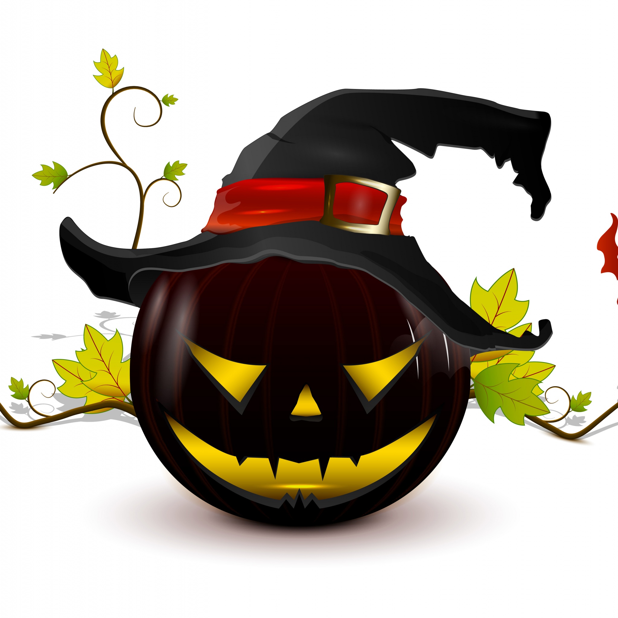 Halloween Pumpkin Hat Trident 3D