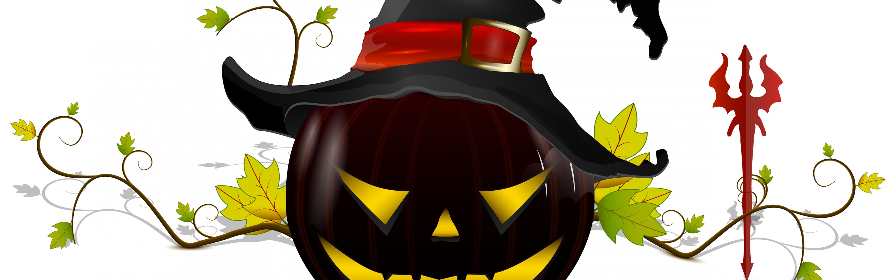 Halloween Pumpkin Hat Trident 3D