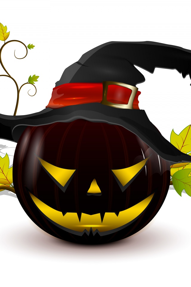 Halloween Pumpkin Hat Trident 3D