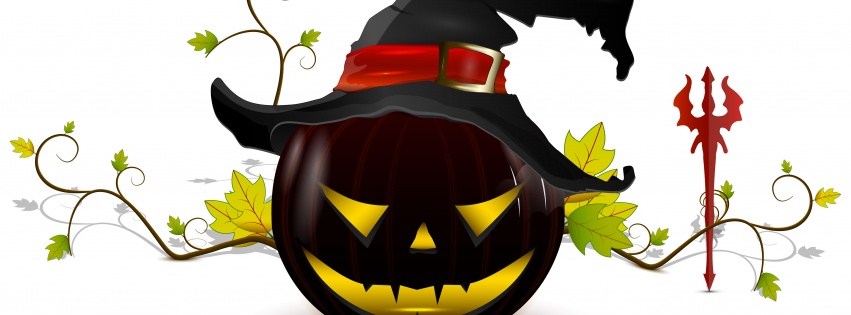 Halloween Pumpkin Hat Trident 3D