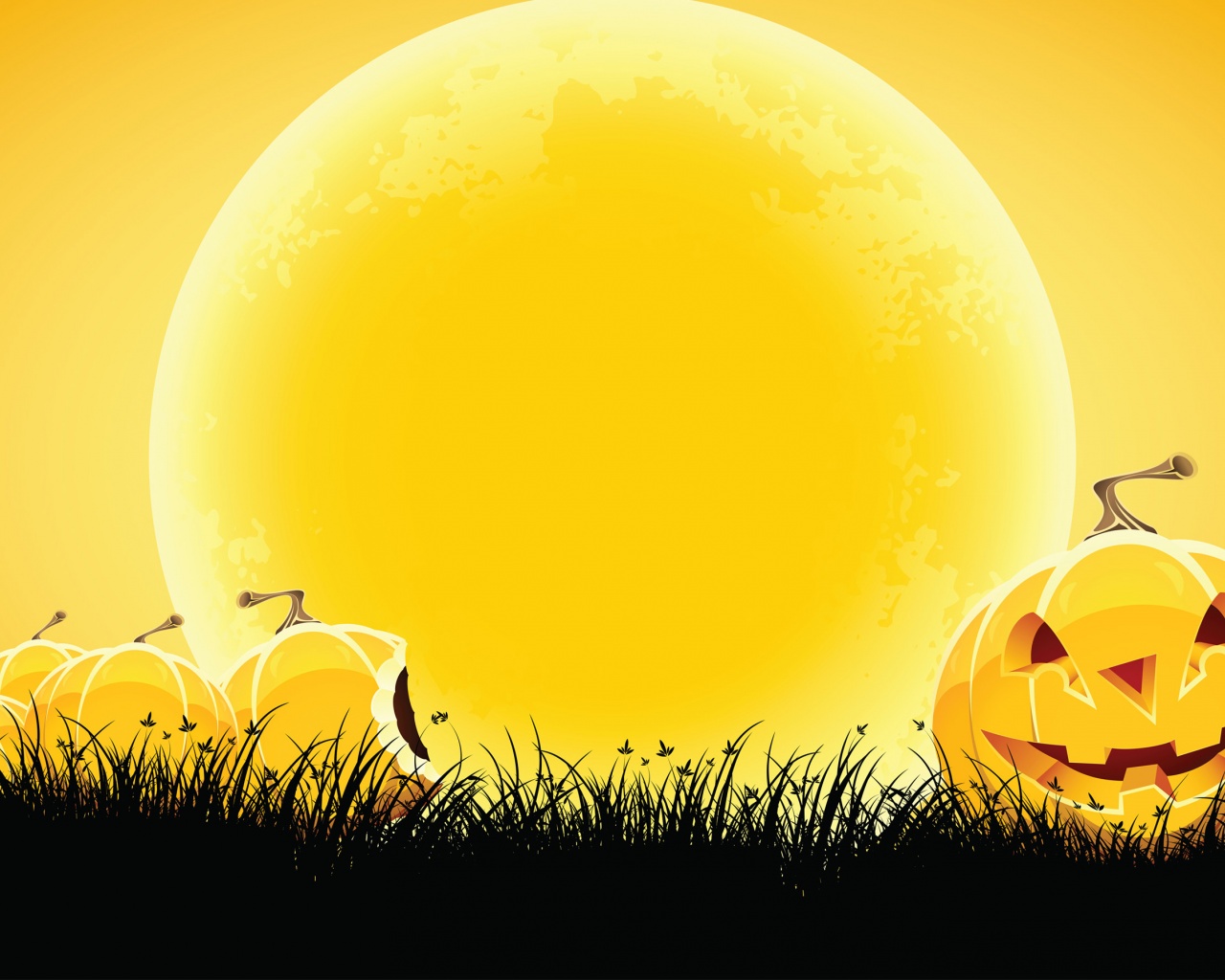 Halloween Yellow Background