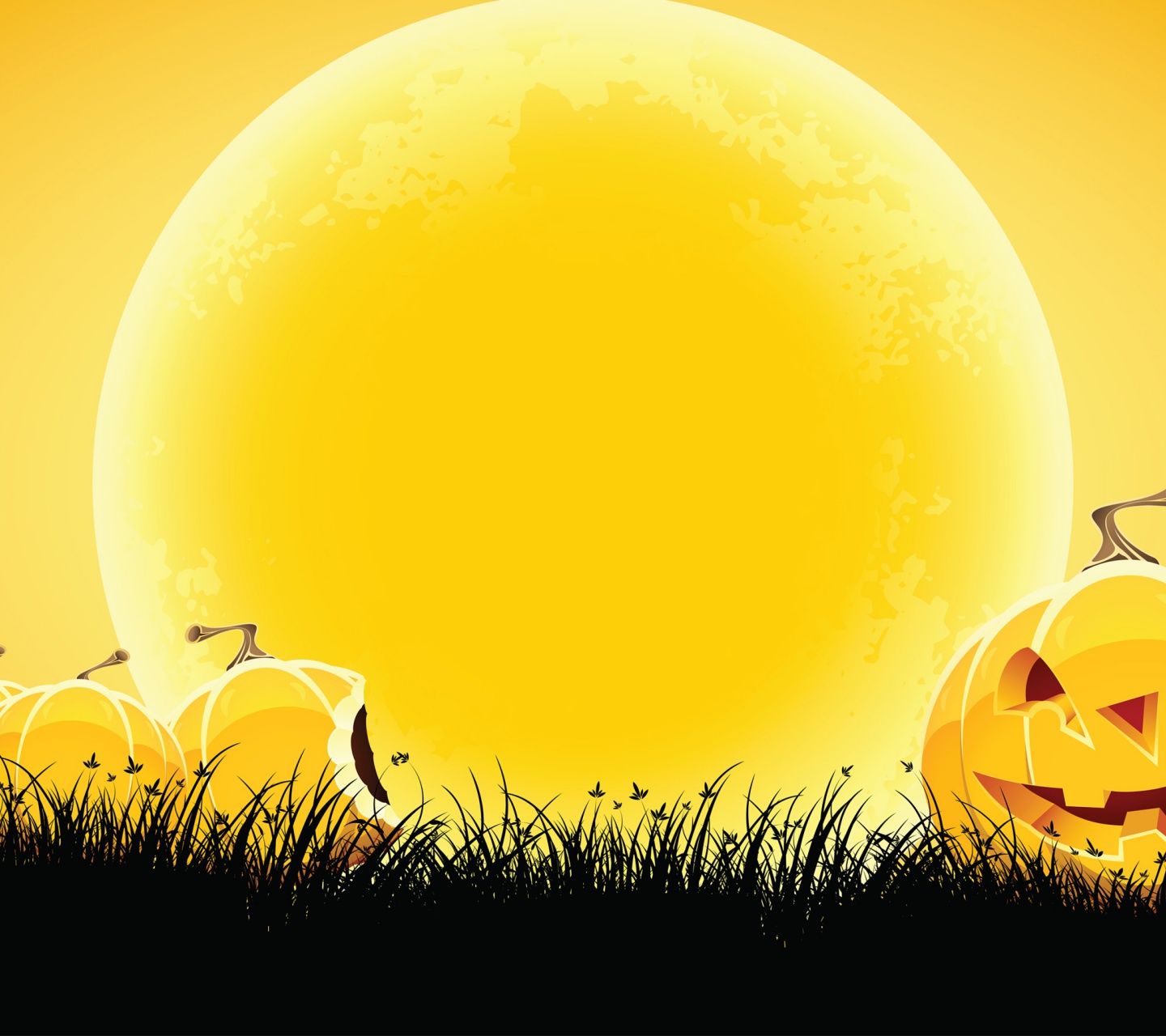 Halloween Yellow Background