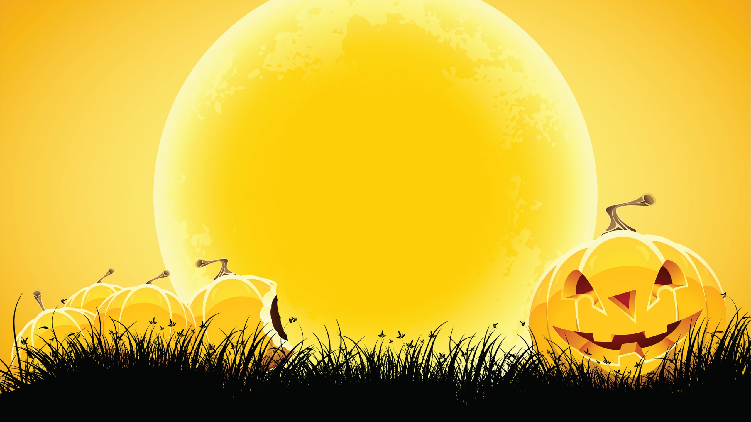 Halloween Yellow Background