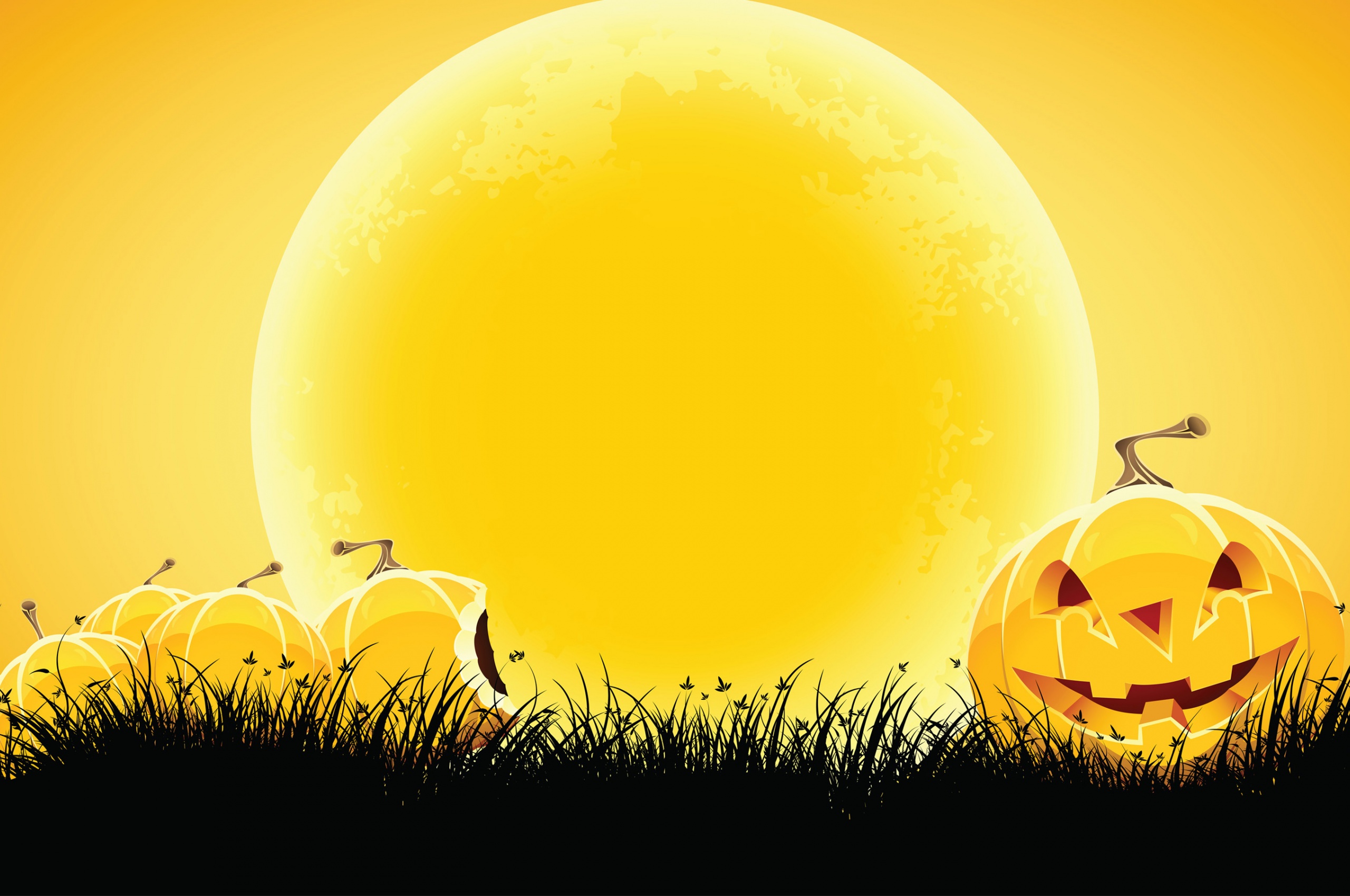 Halloween Yellow Background