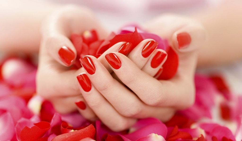 Hand Petals Rose Manicure Mood