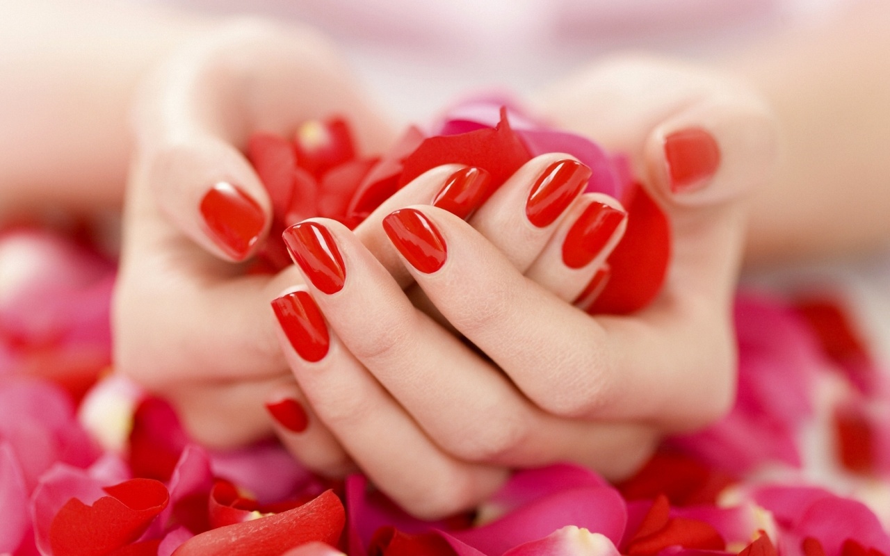 Hand Petals Rose Manicure Mood