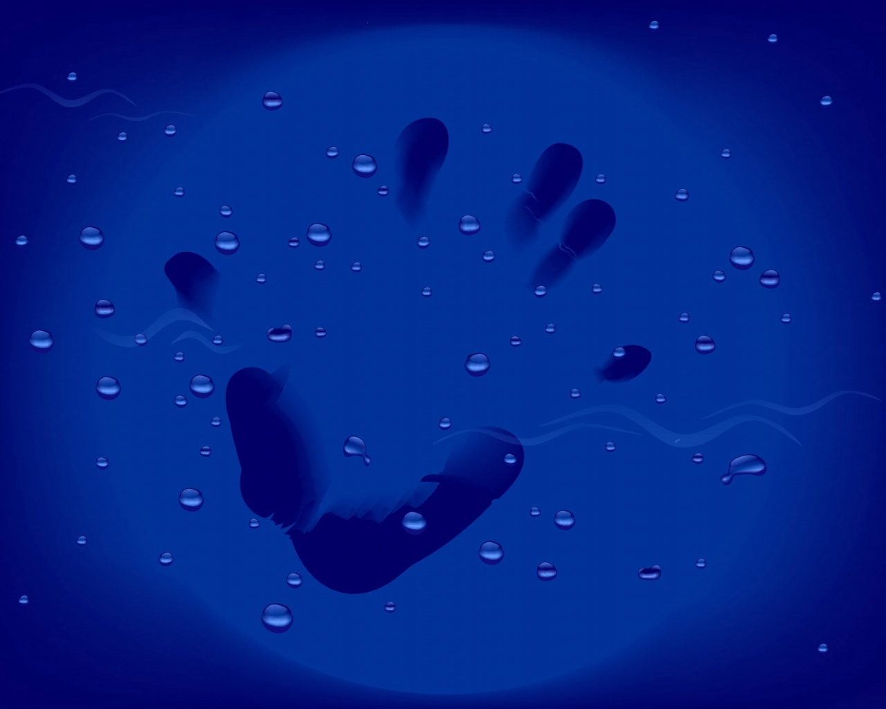 Handprint Underwater Theme