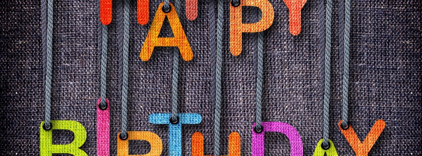 Happy Birthday With Colorful Letters