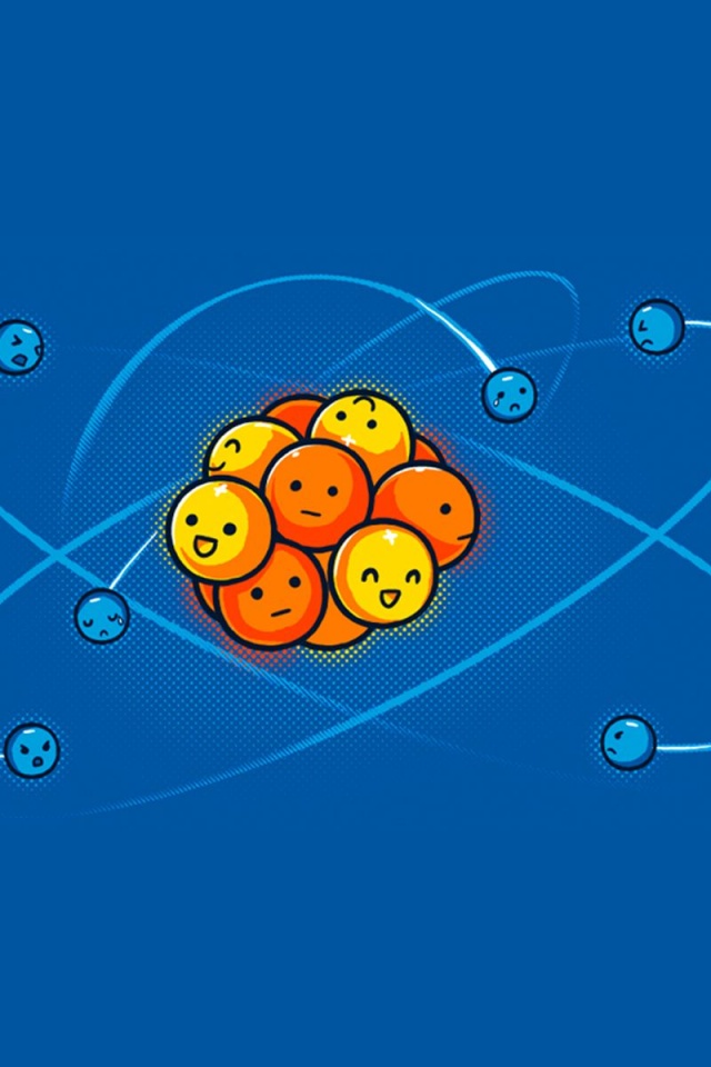 Happy Funny Sad Atom Chemistry