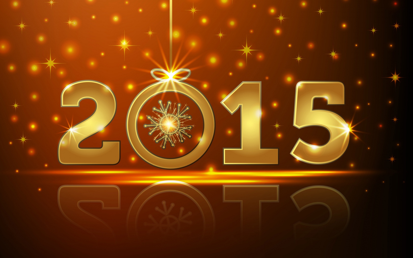 Happy New Year 2015 Gold