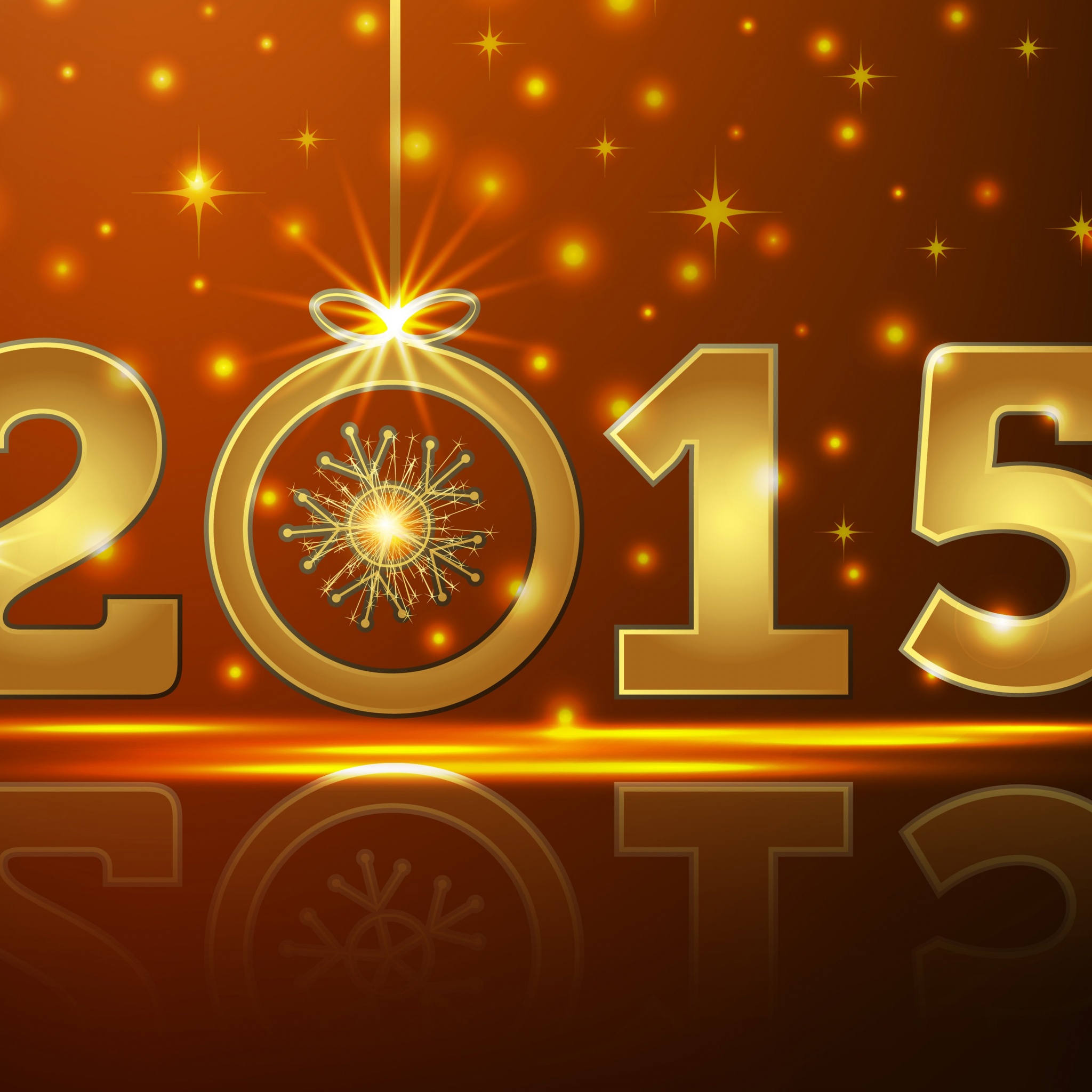 Happy New Year 2015 Gold