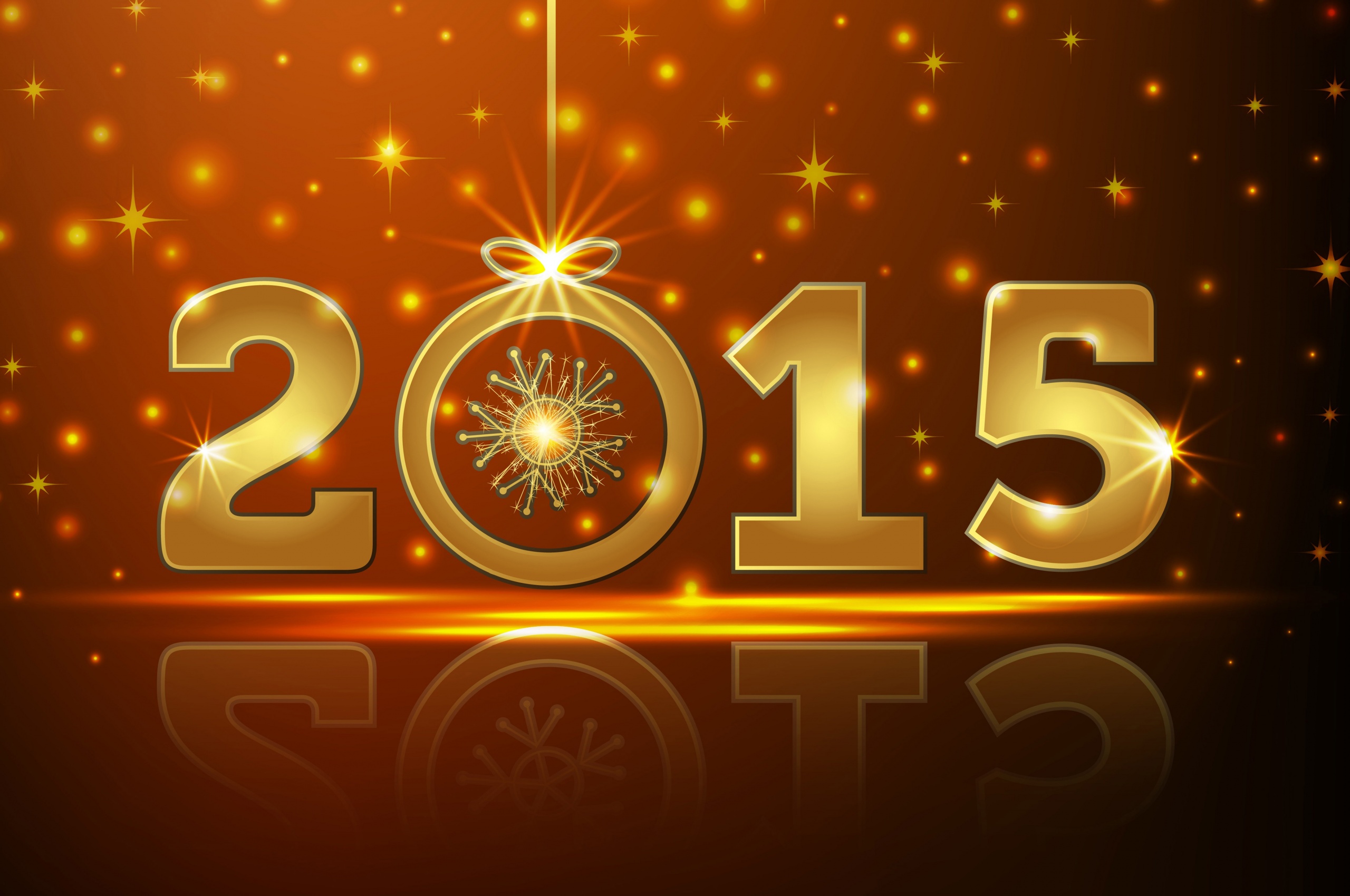 Happy New Year 2015 Gold