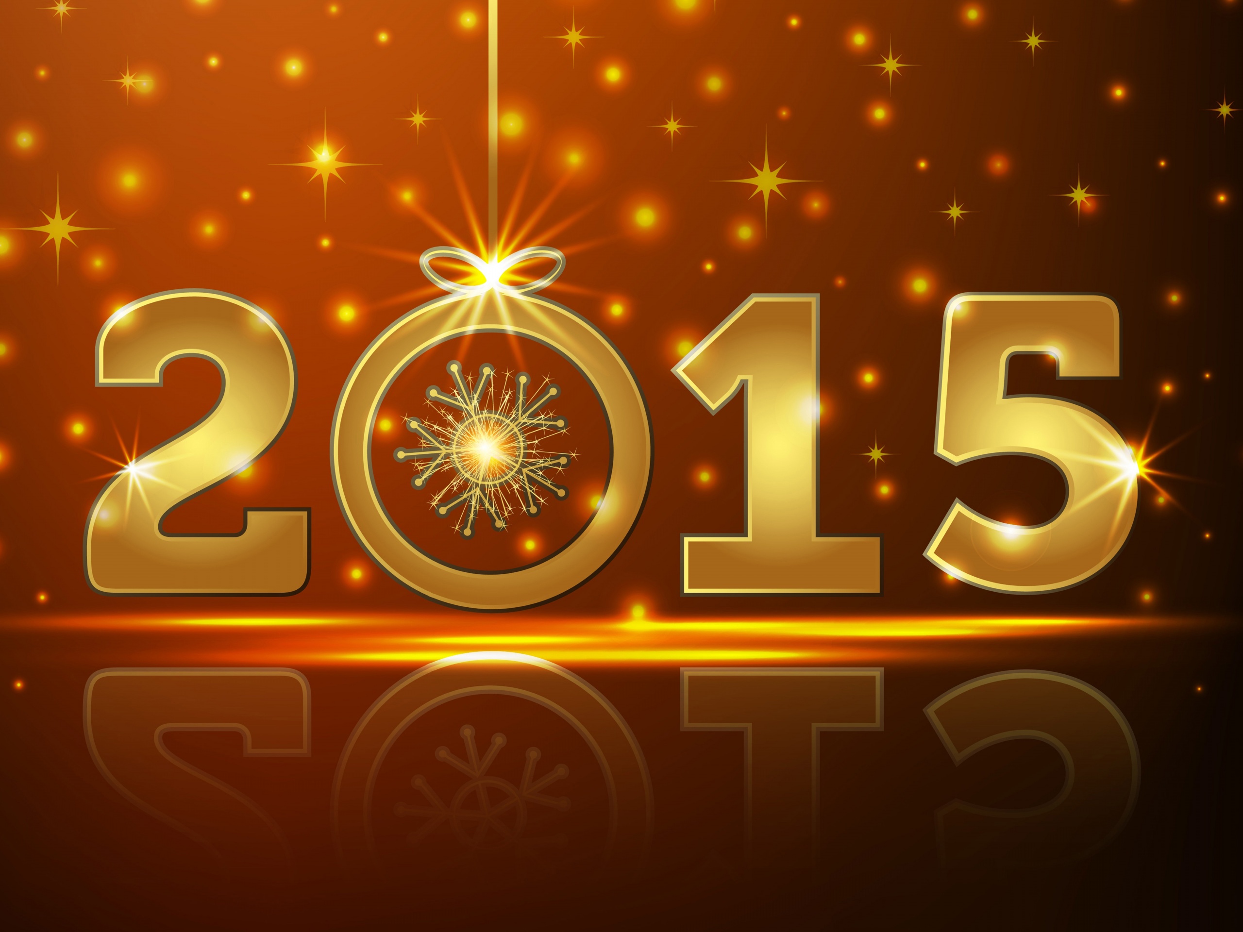 Happy New Year 2015 Gold