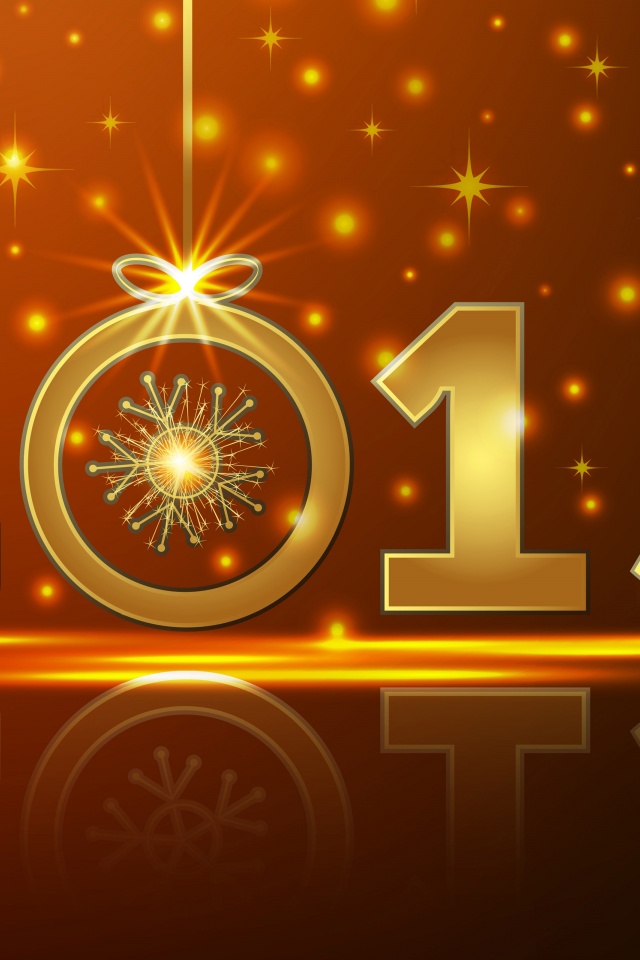 Happy New Year 2015 Gold