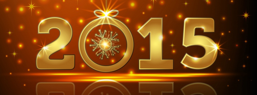 Happy New Year 2015 Gold