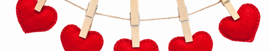 Happy Valentines Day Hanging Hearts