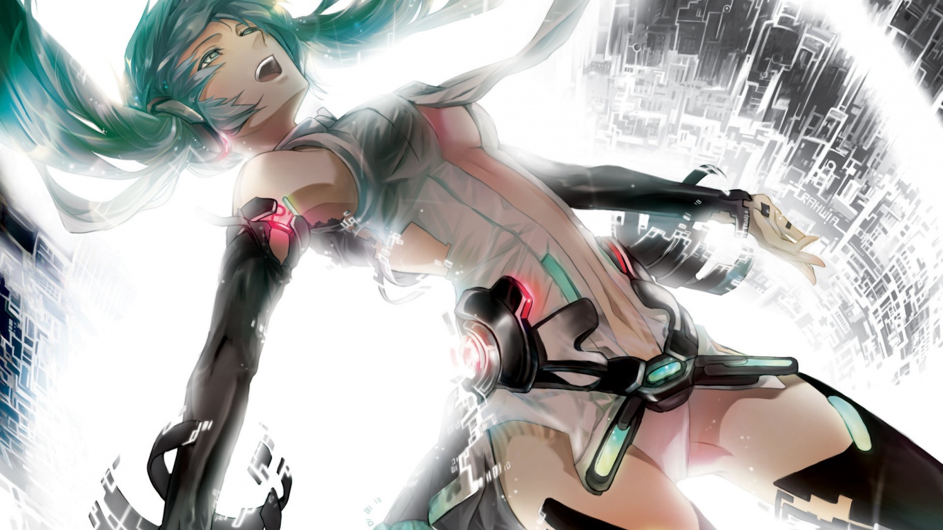 Hatsune Miku Vocaloid Light Drawing