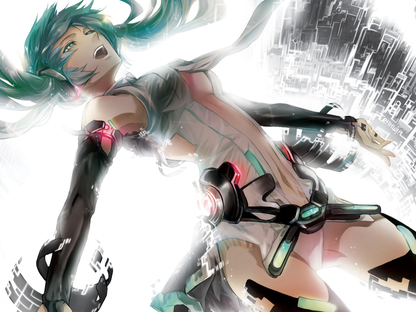 Hatsune Miku Vocaloid Light Drawing