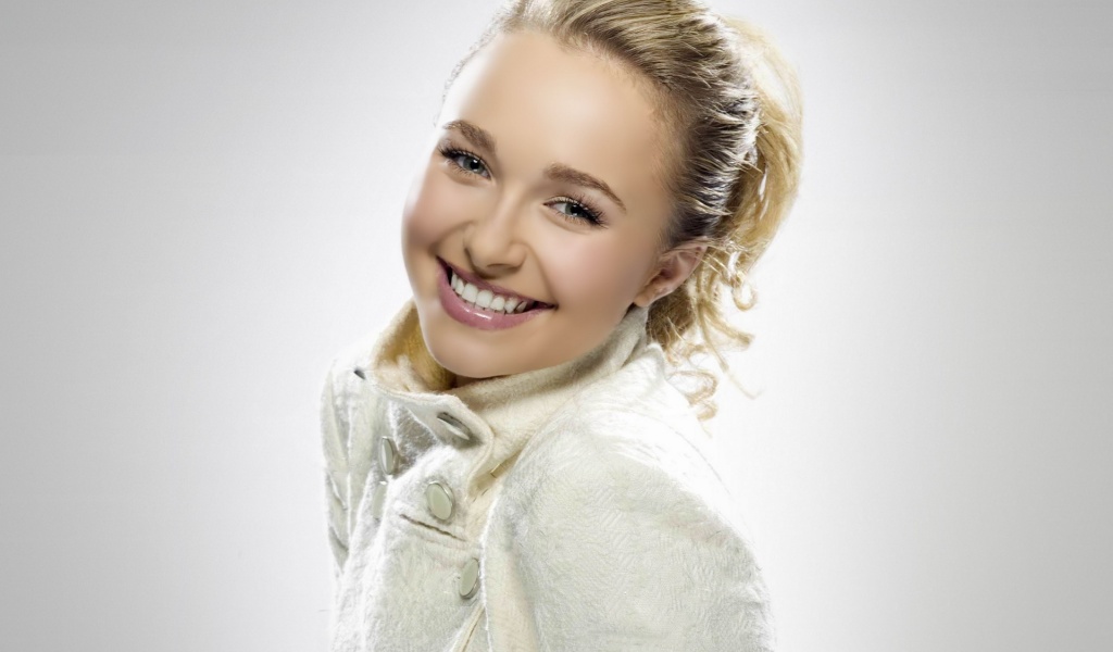 Hayden Panettiere Blonde Coat Smile Cute Hair