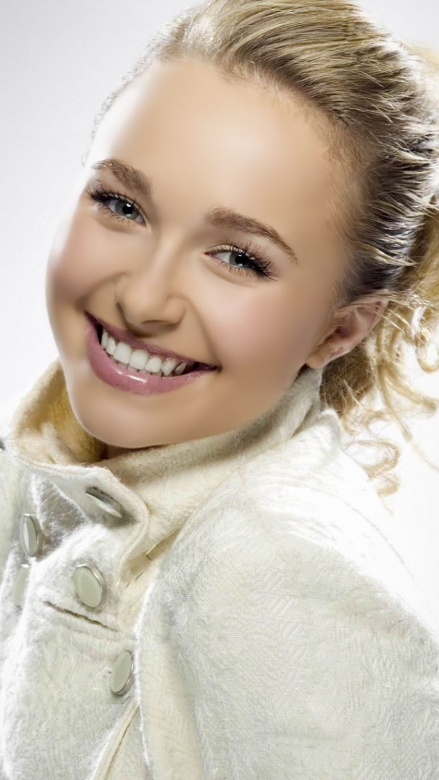 Hayden Panettiere Blonde Coat Smile Cute Hair