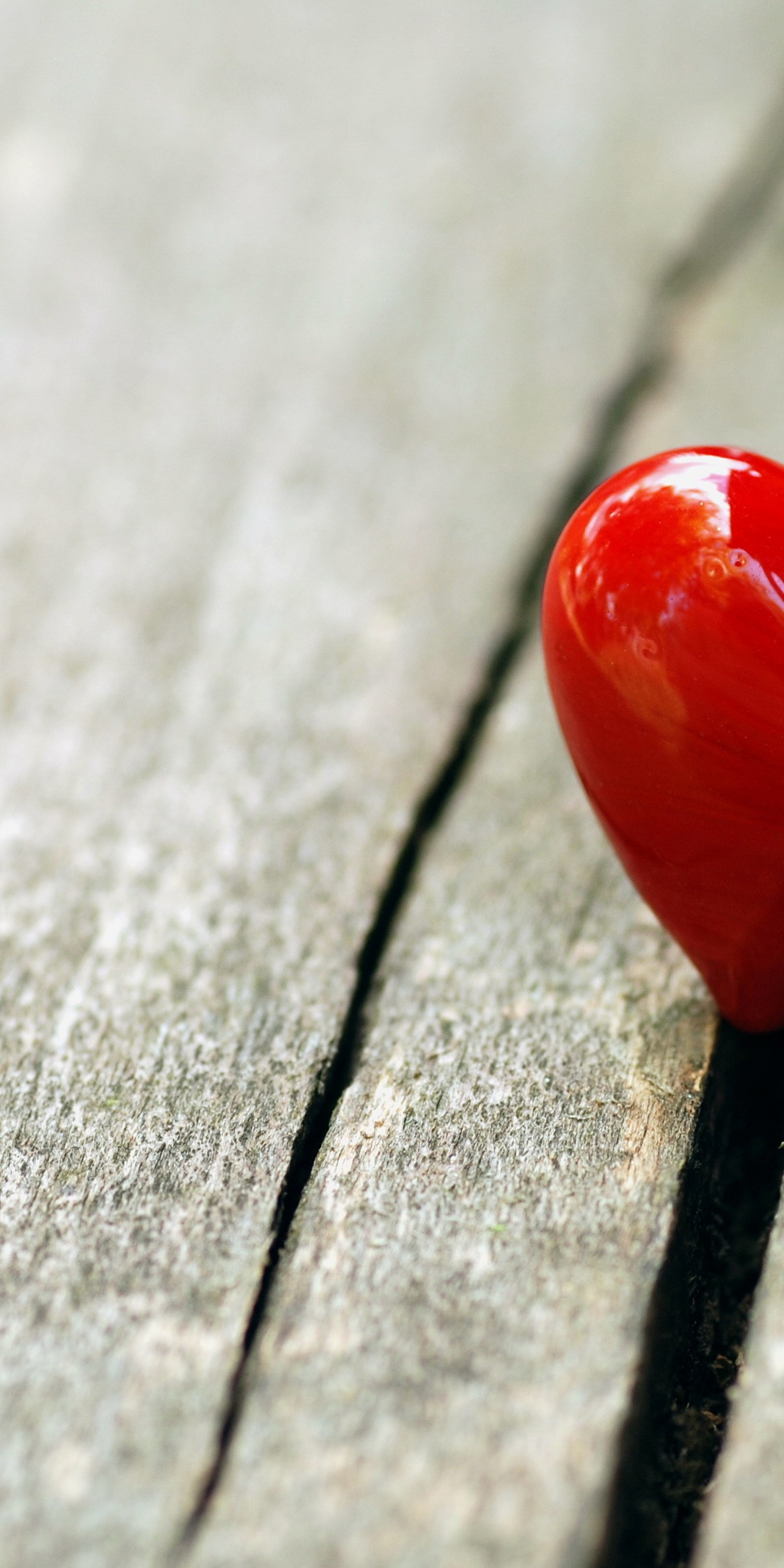 Heart Love On Wooden Bench