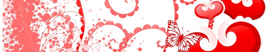 Hearts Butterflies Valentines Day